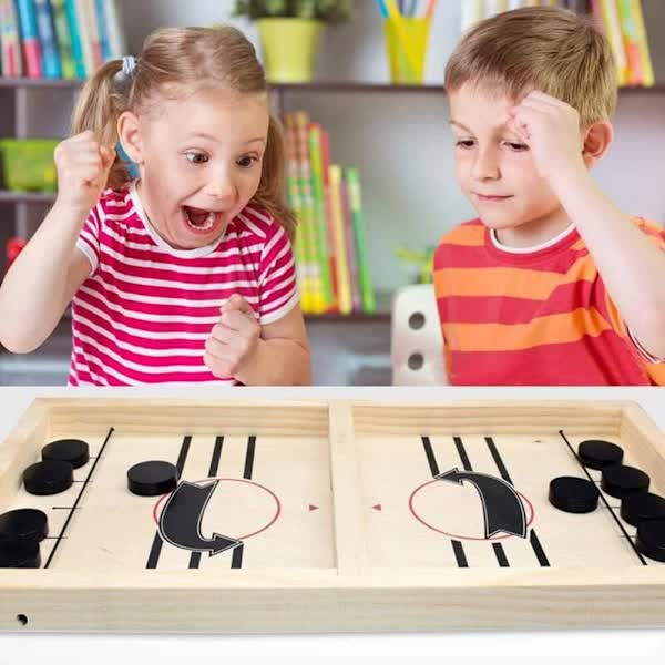 Fast Sling Puck Game, Wooden Hockey Game, Super Soccer Table