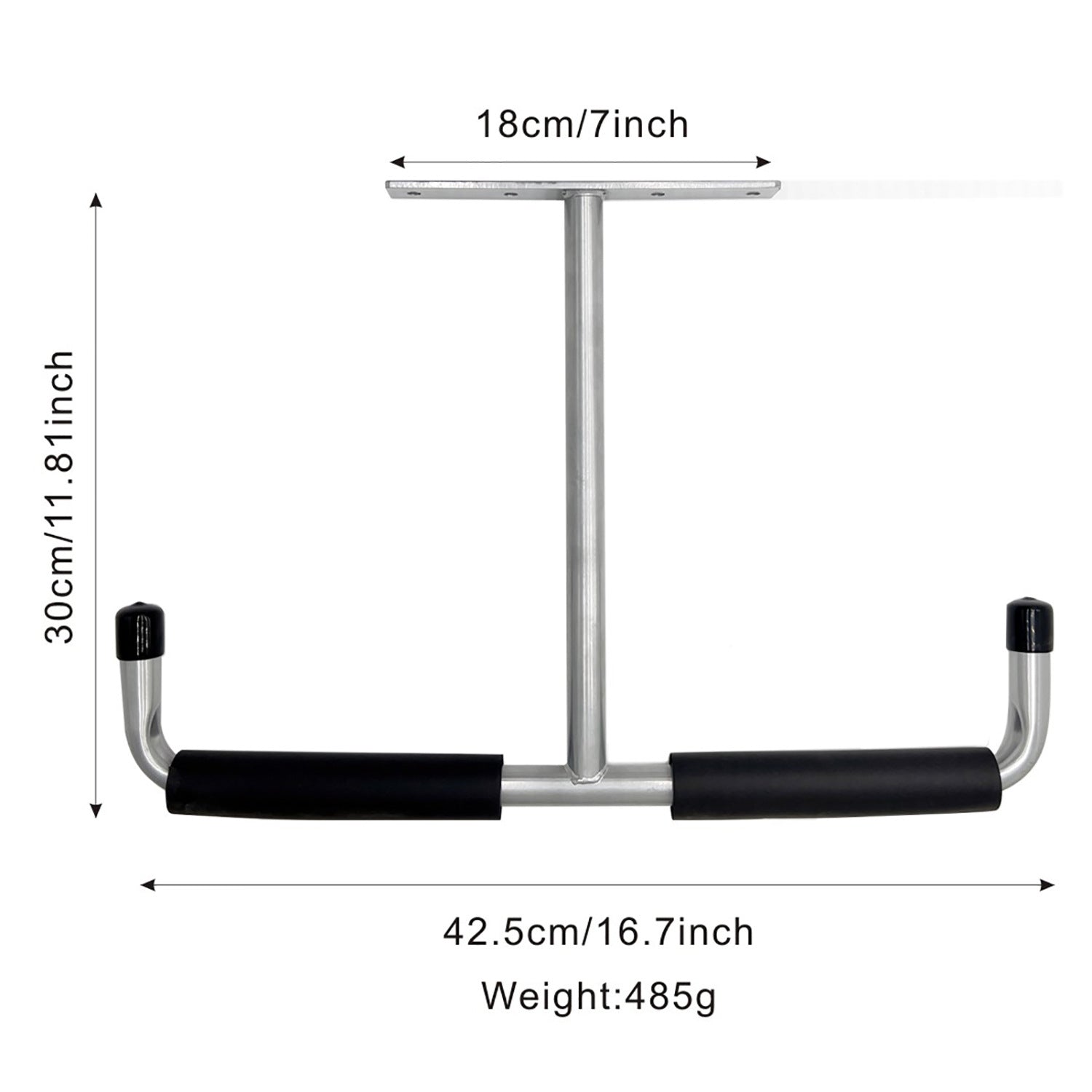 Garage Ceiling Storage Hook Steel, Heavy Duty Storage Rack for Hanging Wood, Bikes, Tools, Timber, Snowboard, Fishing Rods, Sturdy Storage System White