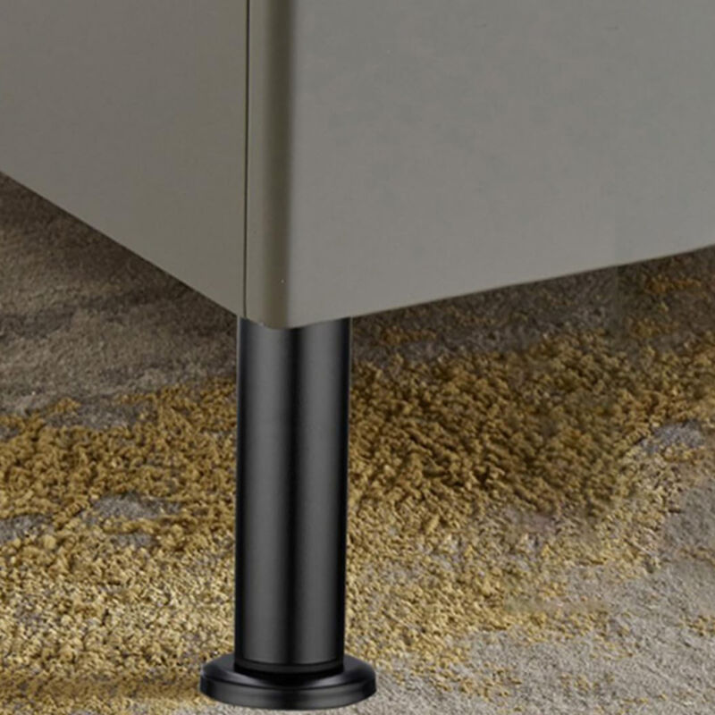 Adjustable Metal Furniture Legs - Set of 4 Sofa/Divan/Cabinet/Bed Legs - 18-30 cm Height Support Feet for Chair/Coffee Table/Dresser