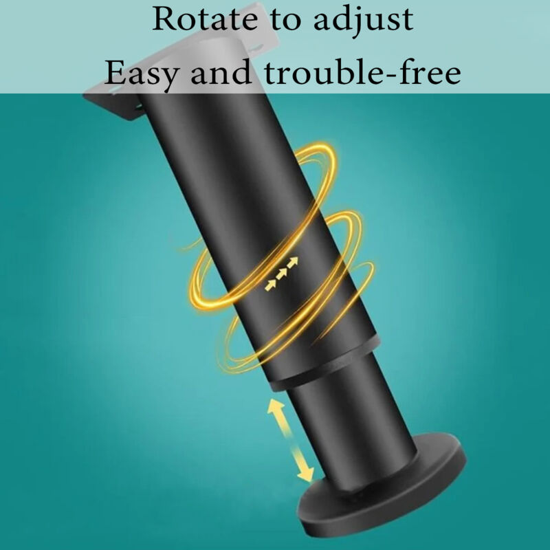 Adjustable Metal Furniture Legs - Set of 4 Sofa/Divan/Cabinet/Bed Legs - 18-30 cm Height Support Feet for Chair/Coffee Table/Dresser