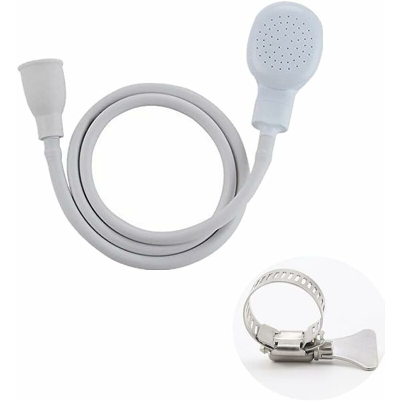 Single Shower Head for Bathroom Sink or Toilet Basin, Shower Hose, Quick Connect Single Shower Mixer, Shampoo for Children and Pets