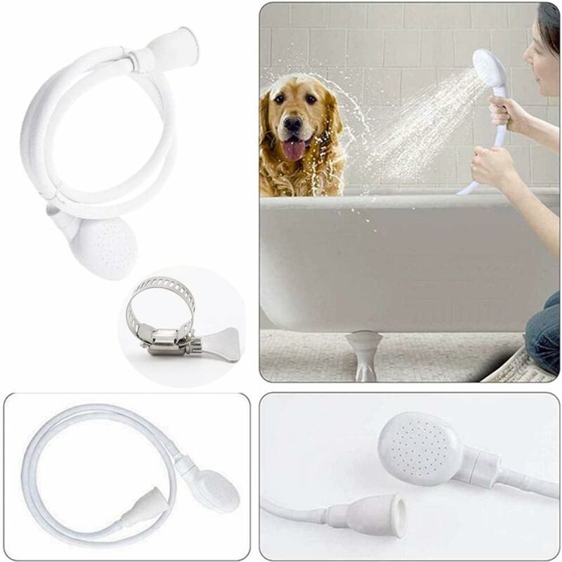 Single Shower Head for Bathroom Sink or Toilet Basin, Shower Hose, Quick Connect Single Shower Mixer, Shampoo for Children and Pets
