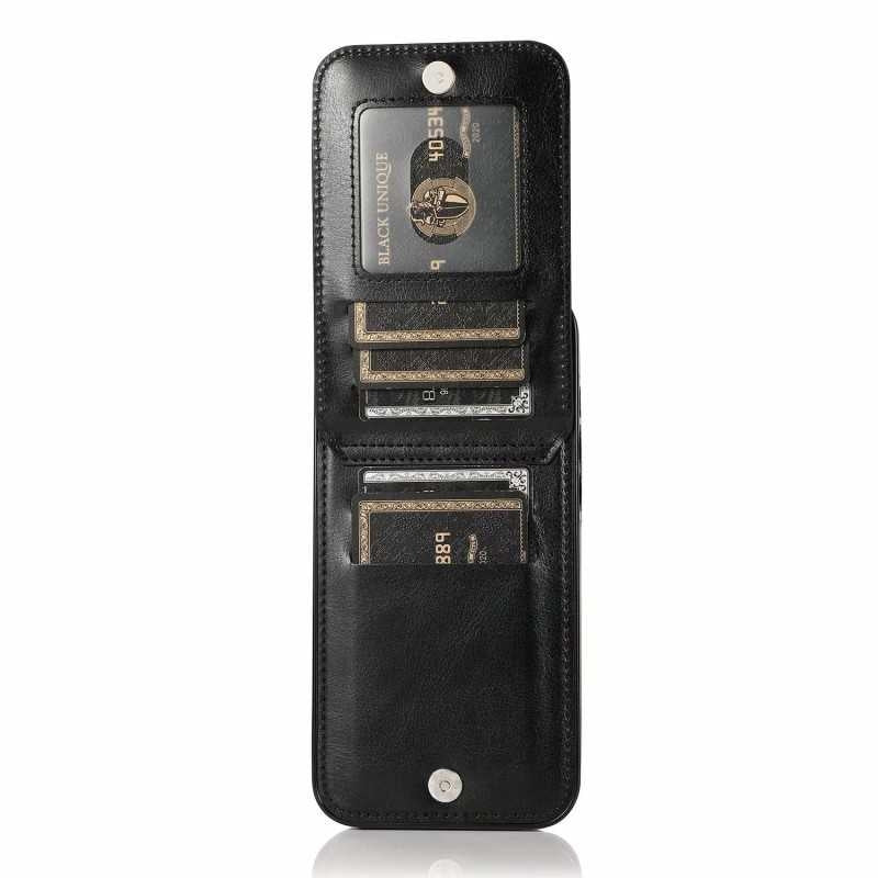 iPhone 13 Mobile Case Card Holder 6CK Retro V3 Black_yux