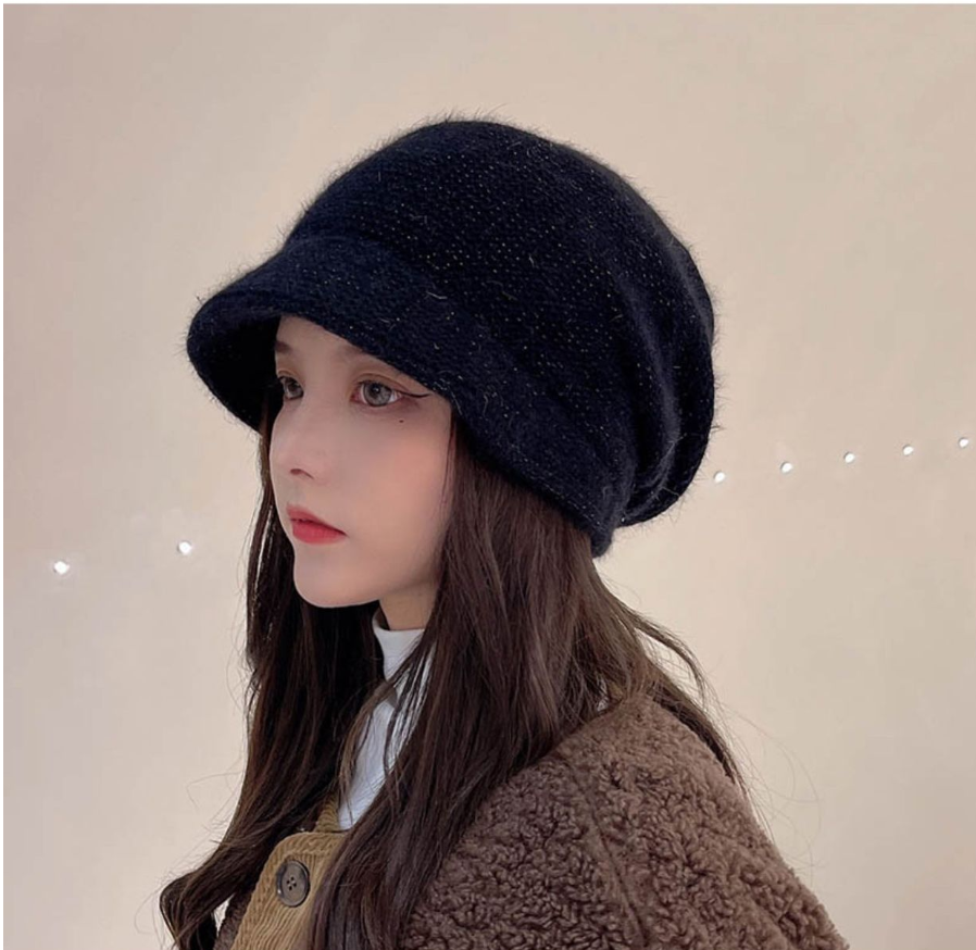 Ribbed Knit Beanie Hat - Winter Warm Skull Cap for Men Women - High Quality Acrylic Close Fit Casual Cuffed Hat - Black