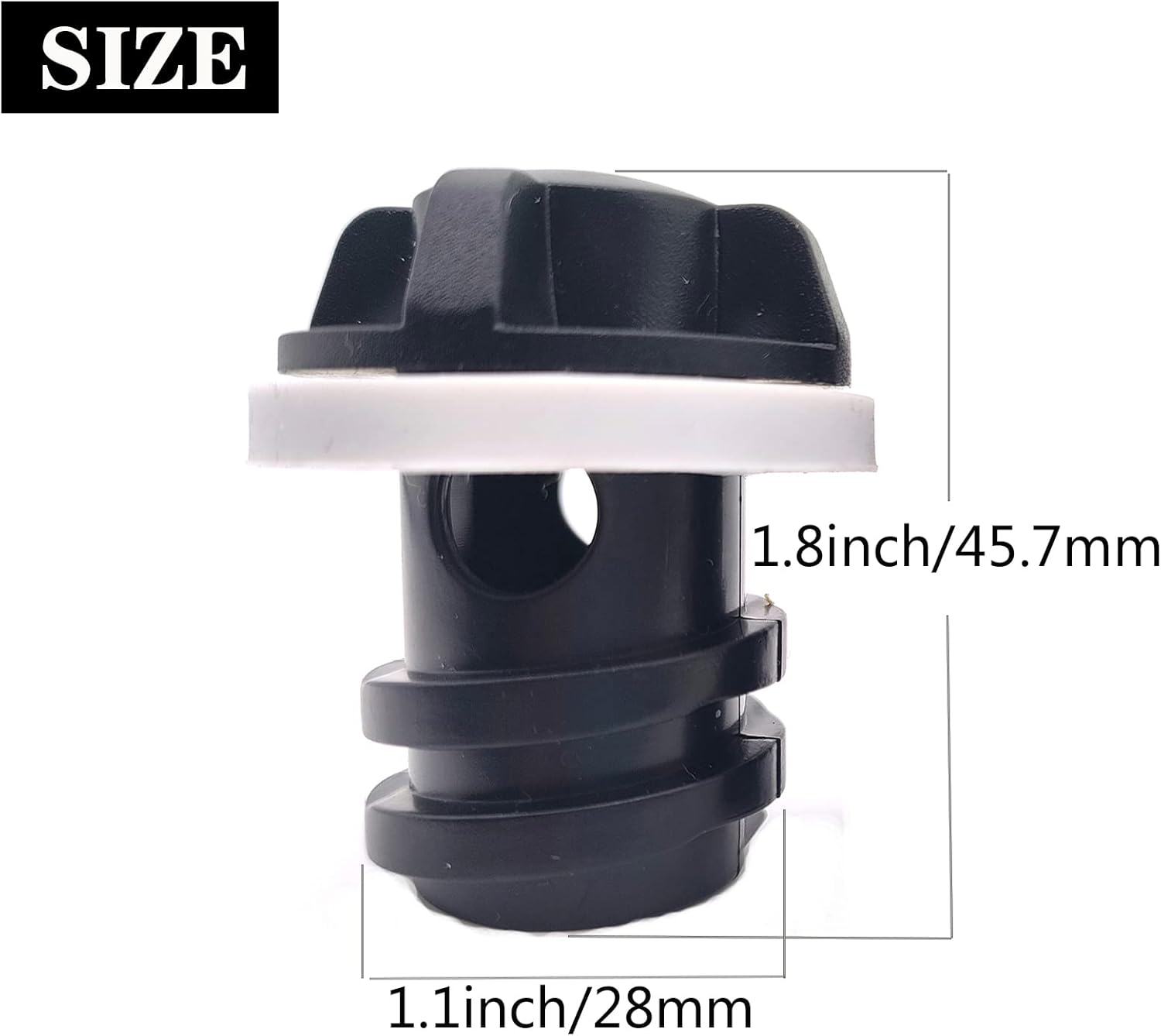 Cooler Drain Plugs Replacement Compatible with YETI Tundra Coolers & Roadie and RTIC Accessories,with Leak Proof Design Plug,2pack, black standard (BWXS-07)