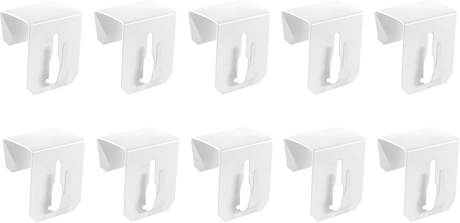 10x Window Hooks Decorative Hooks Window Clips for Window Decorations White 12-20mm UNIVERSAL