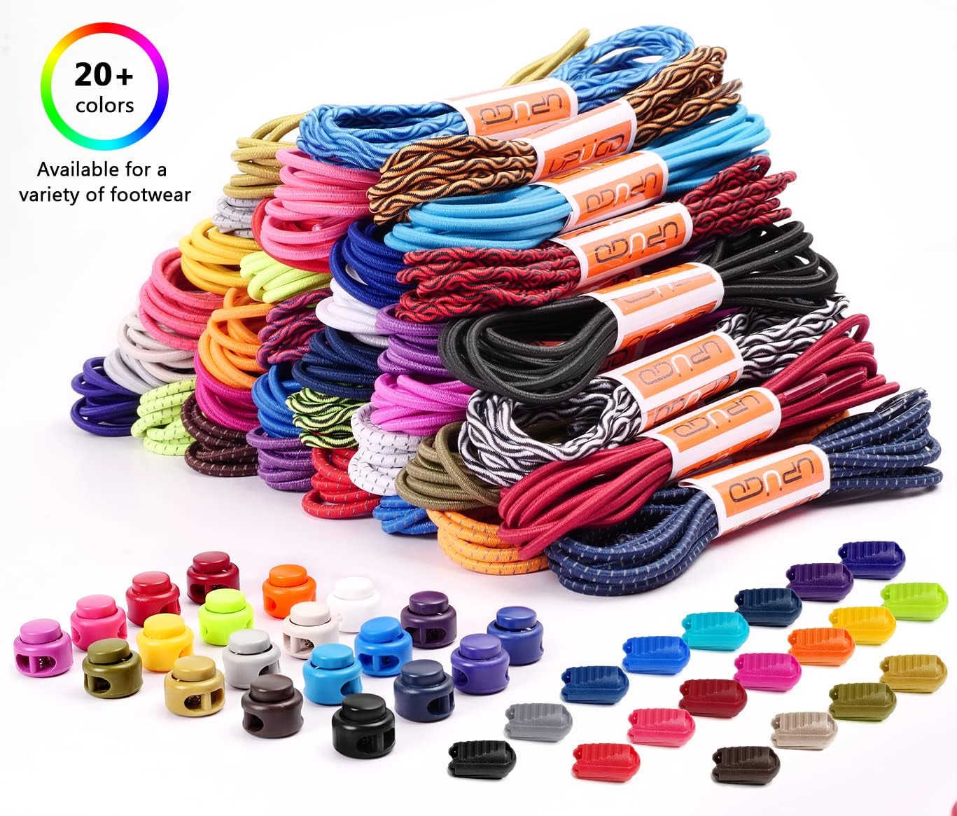 Laces without Lacing, Elastic, One Size for Adults