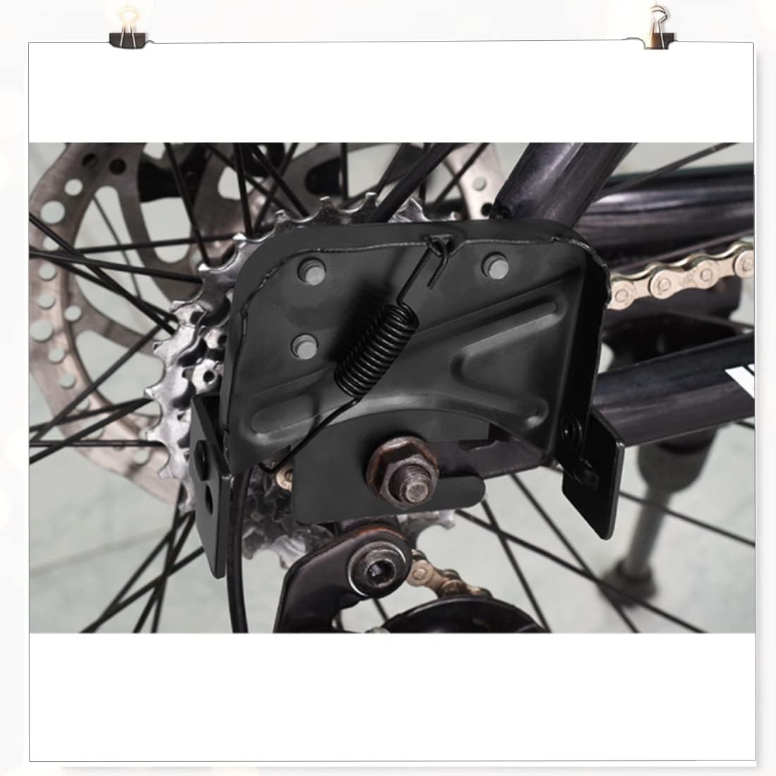 Bike rear pedal folding pedal footrest - mountain bike trekking cycling bike accessories pedals resin universal pegs footrest axle extension foot pedal rear black 1 pair 9.1 x 9.4 cm