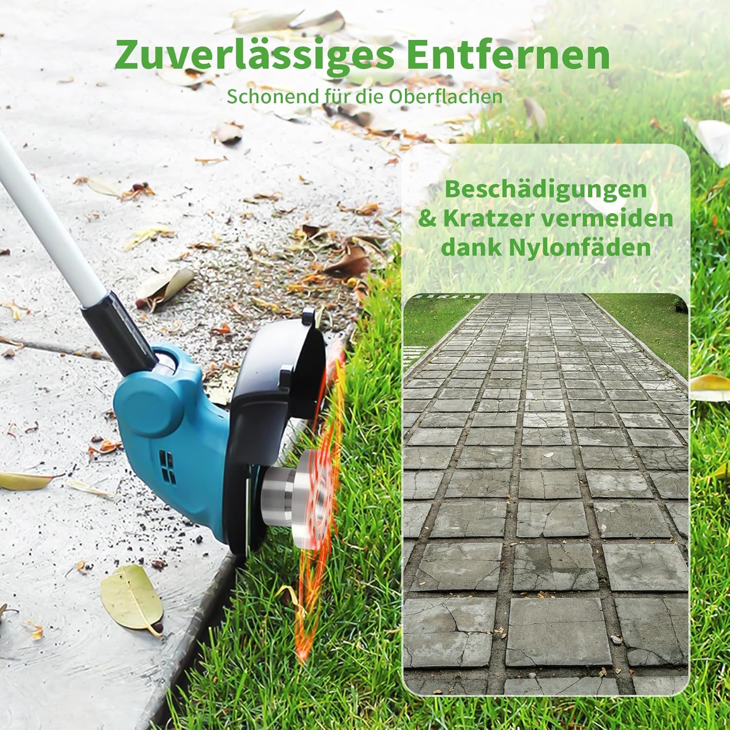 Petluno Weed Brush for Brushcutter, with 43 Nylon Wires, Weed Brush Motor Lines, Aluminium, Brushcutter Accessories