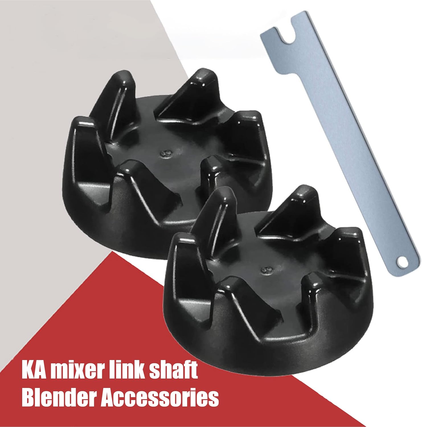 2 pieces of couplings 9704230, compatible with Kitchenaid KSB52/KSB5/5KSB52/5KSB5, loose parts removal tool