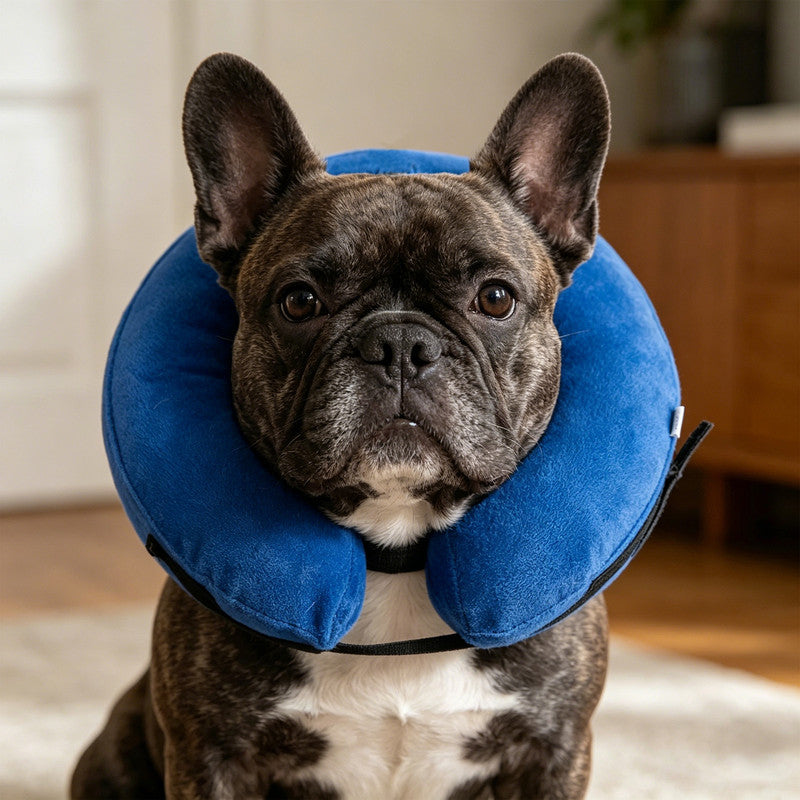 Inflatable Dog Cone Collar Alternative, Soft Dog Cone for Small Medium Large Dogs and Cats, Neck Recovery ECollar After Surgery,M
