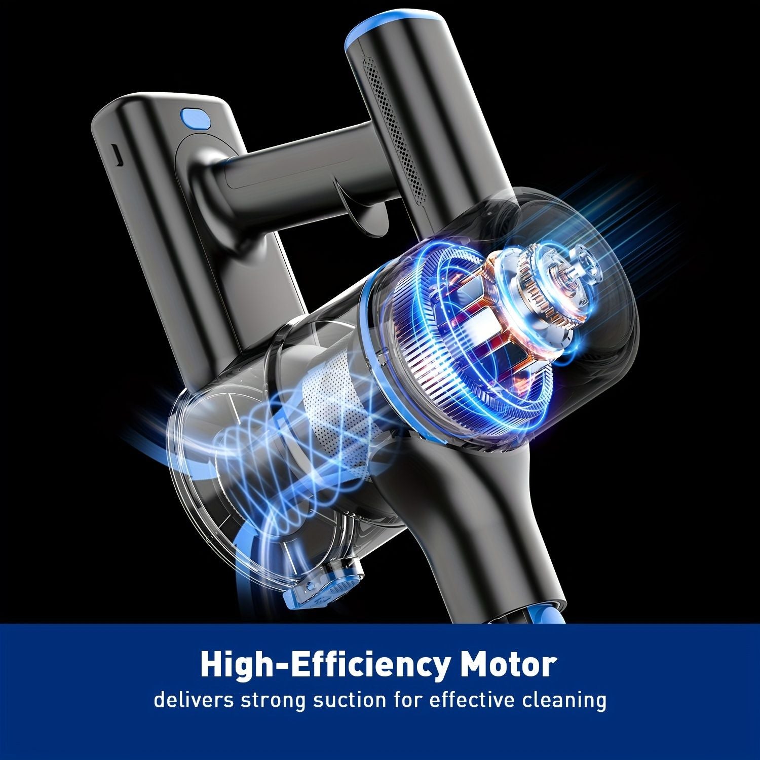Cordless Vacuum Cleaner, 8 In 1 Powerful Suction Lightweight Vacuum Cleaner For Home, Led Display, 3 Suction Modes, 55Kpa Powerful Suction,45mins Detachable Battery Vacuum For Hard Floor Carpet Pet Hair