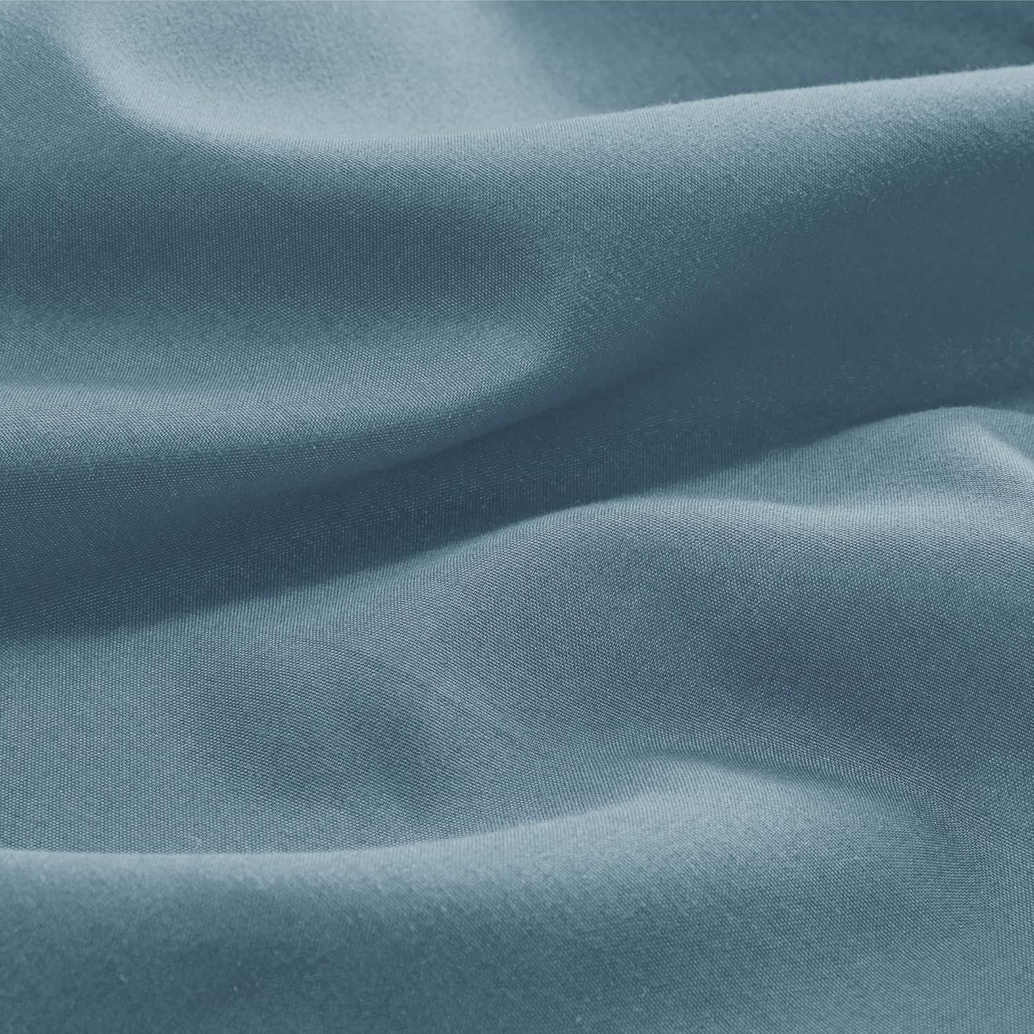 2000TC Hotel Quality Fitted Sheets - 2 Piece Fitted Sheets -Breathable Bedding - Wrinkle, Fade, Stain Resistant- 16inch/40cm Deep Pocket Fitted Bed Sheets-Wrinkle and Fade Resistant,(Ocean,King Single)