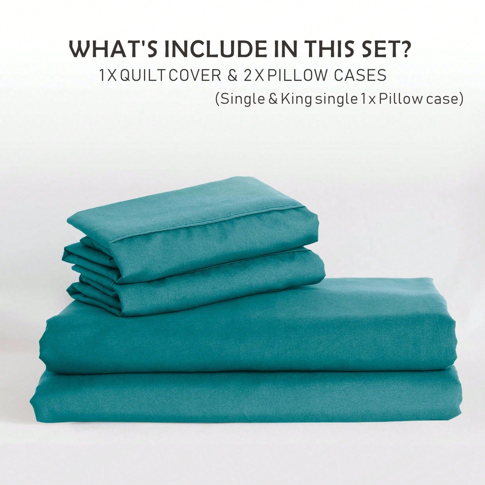 Hotel Soft Microfiber Duvet Cover Set-2000TC Quilt Cover Set & Pillowcases -1 Donna Cover Zipper Closure & 1 x Pillowcases-Breathable Bedding - Wrinkle, Fade, Stain Resistant(Biscay blue,Double)