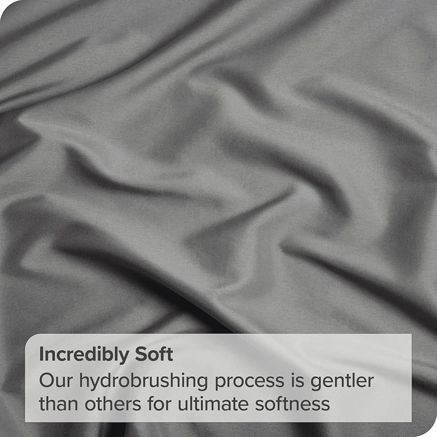 2 Piece Fitted Sheet Set- Fitted Sheet & Pillowcases -Breathable Bedding - Wrinkle, Fade, Stain Resistant- 40cm Deep Pocket Fitted Bed Sheet Set(Grey,King Single)