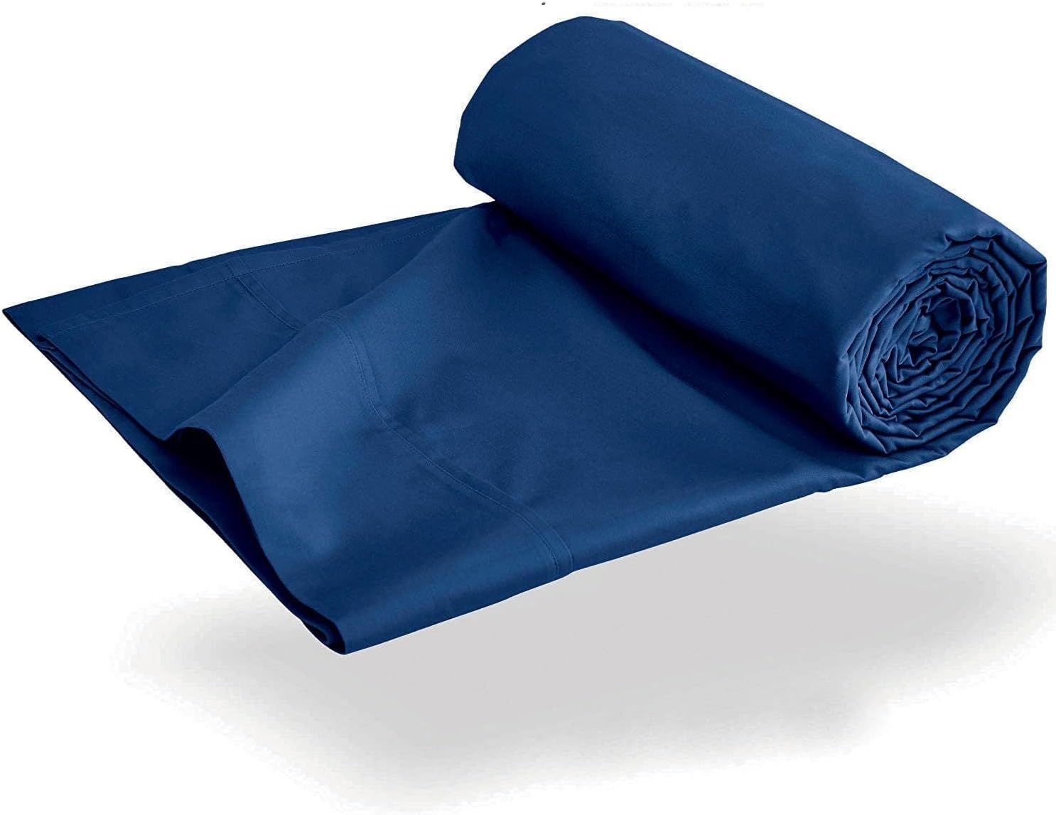 Elegant Comfort Premium Hotel Quality 1-Piece Queen Flat Sheet, Luxury and Softest 2000 Thread Count Bedding Flat Sheet(Queen,Navy)