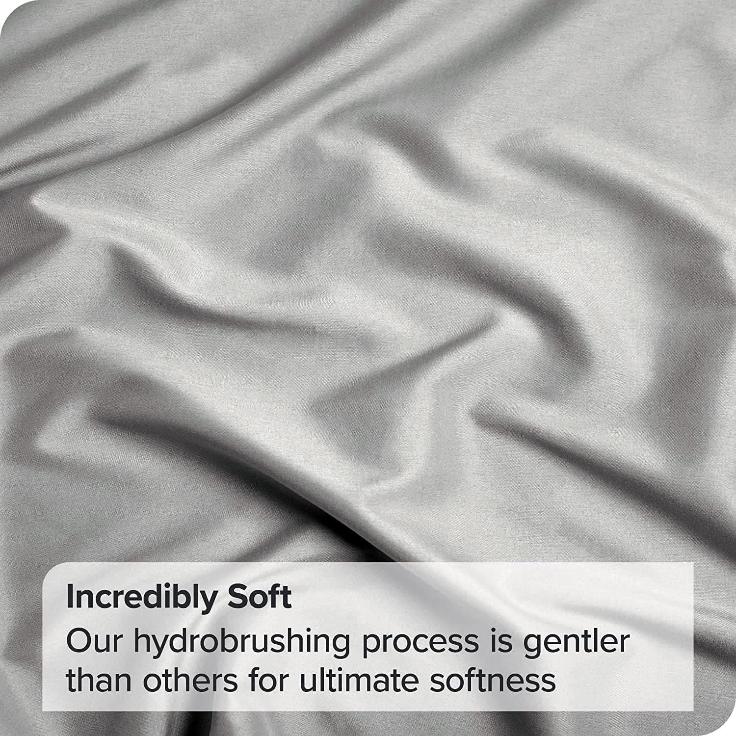 Elegant Comfort Premium Hotel Quality 1-Piece Super King Flat Sheet, Luxury and Softest 2000 Thread Count Bedding Flat Sheet(Super King,Silver-gray)