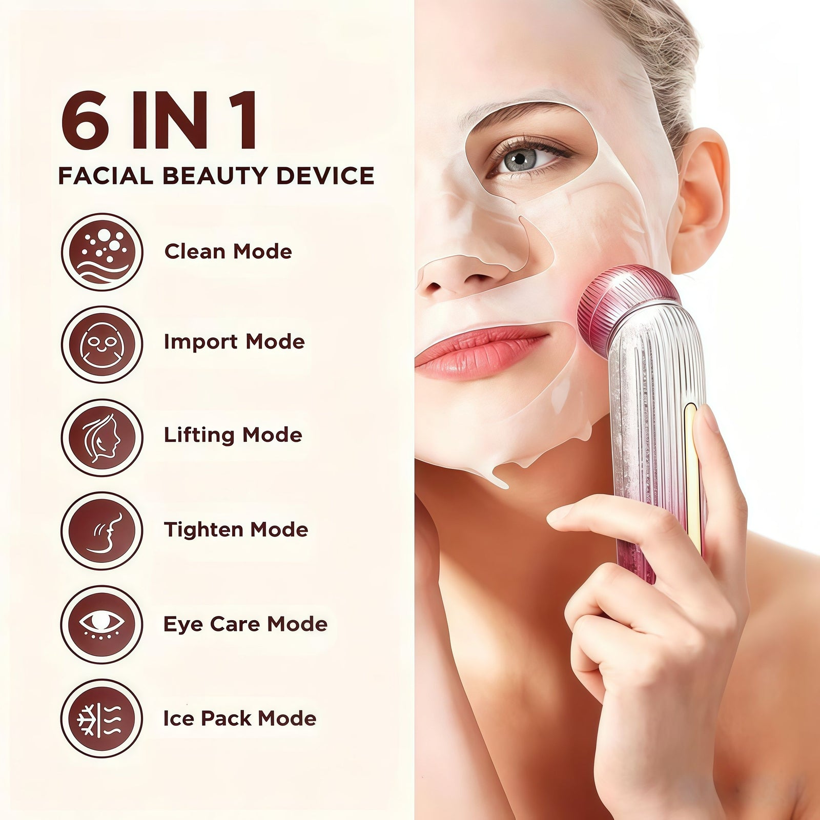 Lifting Firming Microcurrent Multifunctional Beauty Facial Device