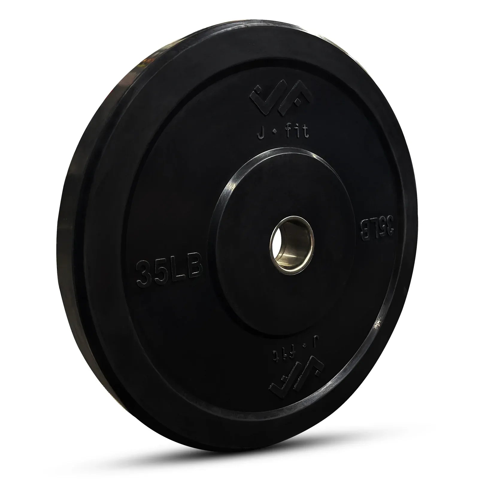 JFIT Black Olympic Bumper Plate 10LB 25LB 35LB 45LB — 10LB/4.5KG