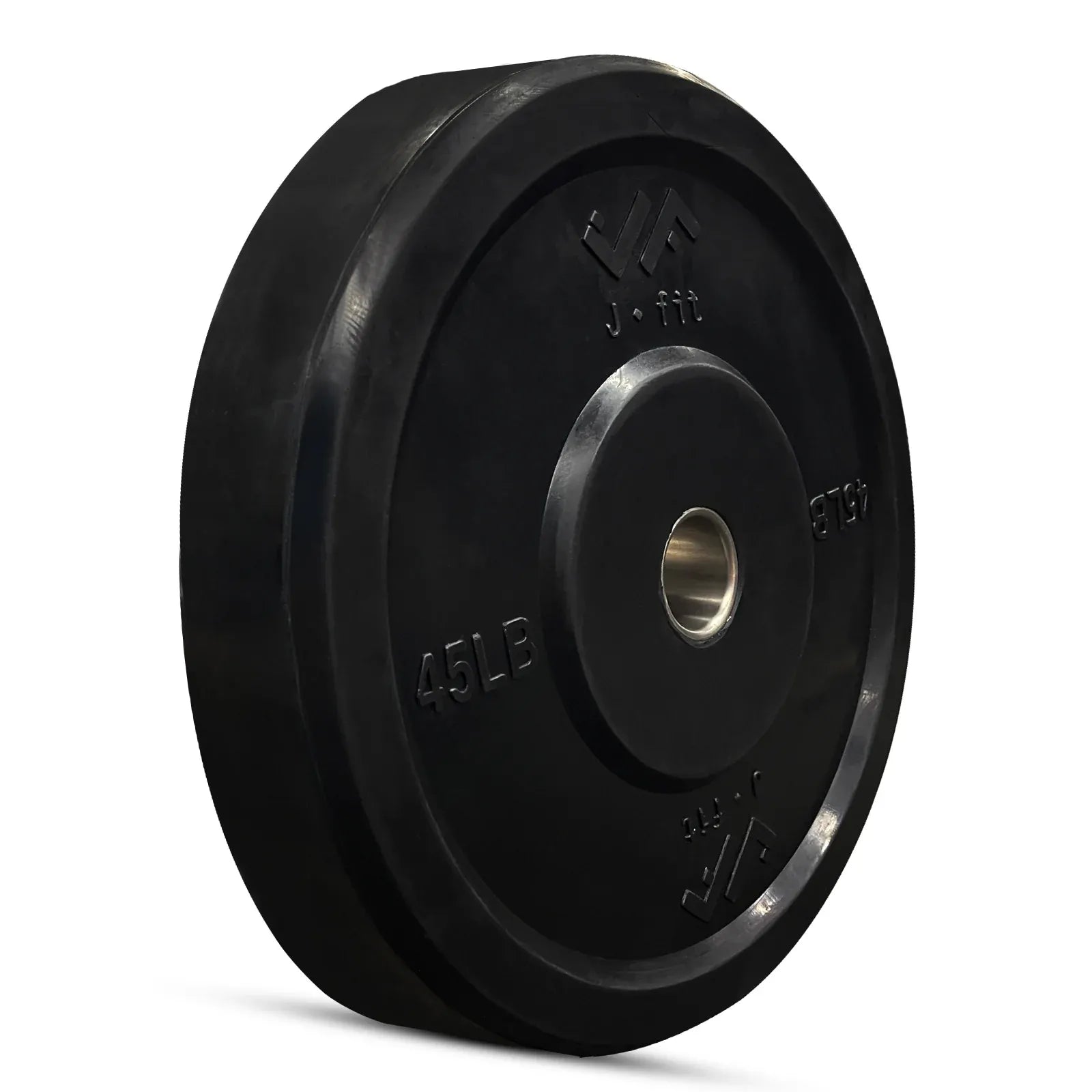 JFIT Black Olympic Bumper Plate 10LB 25LB 35LB 45LB — 25LB/11KG