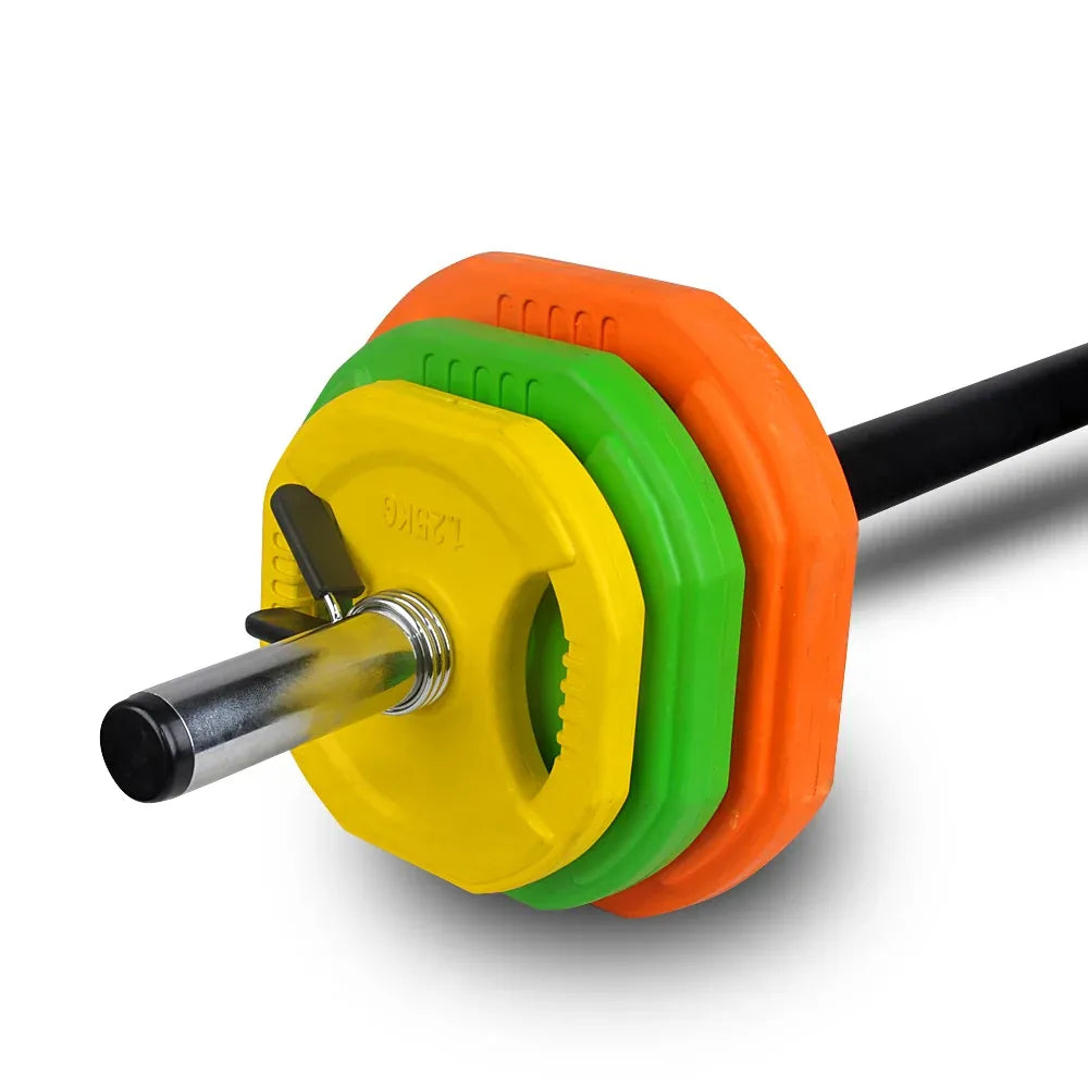 2.5kg Rubber Coated Weight Plate for Aerobic barbell set, Green color