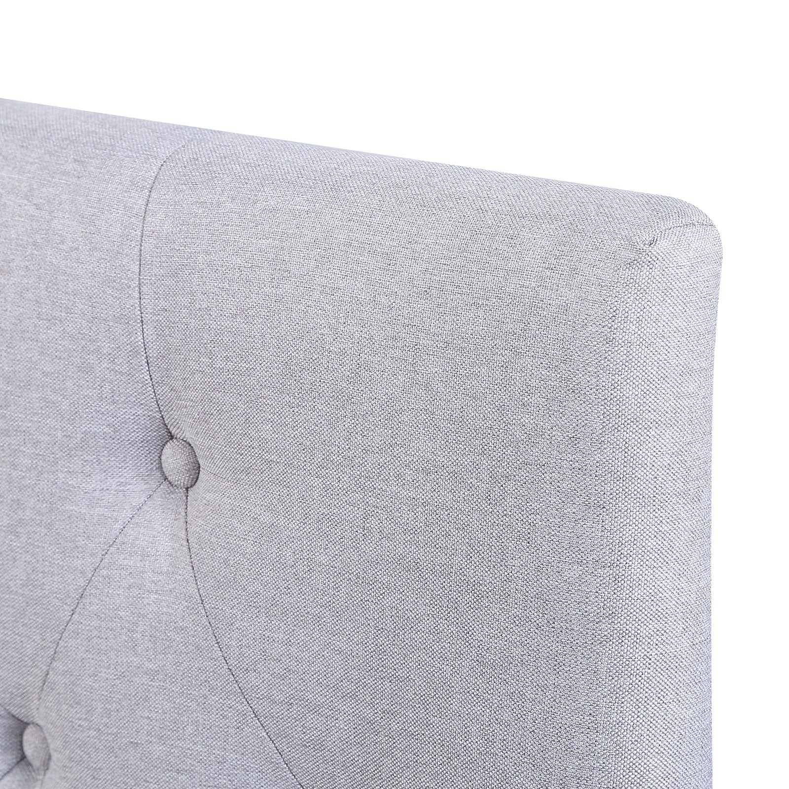 Milano Decor Yorkshire Tufted Bed Head Light Grey - King