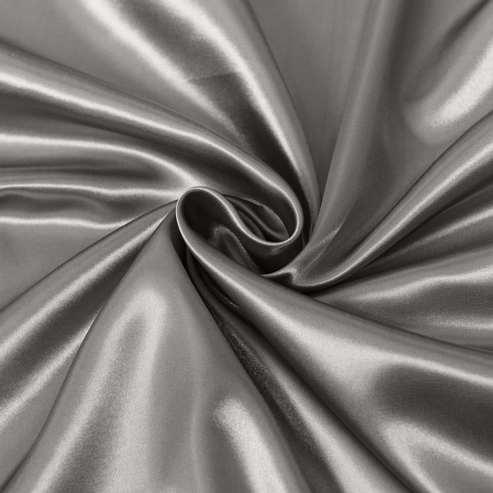 Royal Comfort Satin Sheet Set 4 Piece Fitted Flat Sheet Pillowcases - Queen - Charcoal