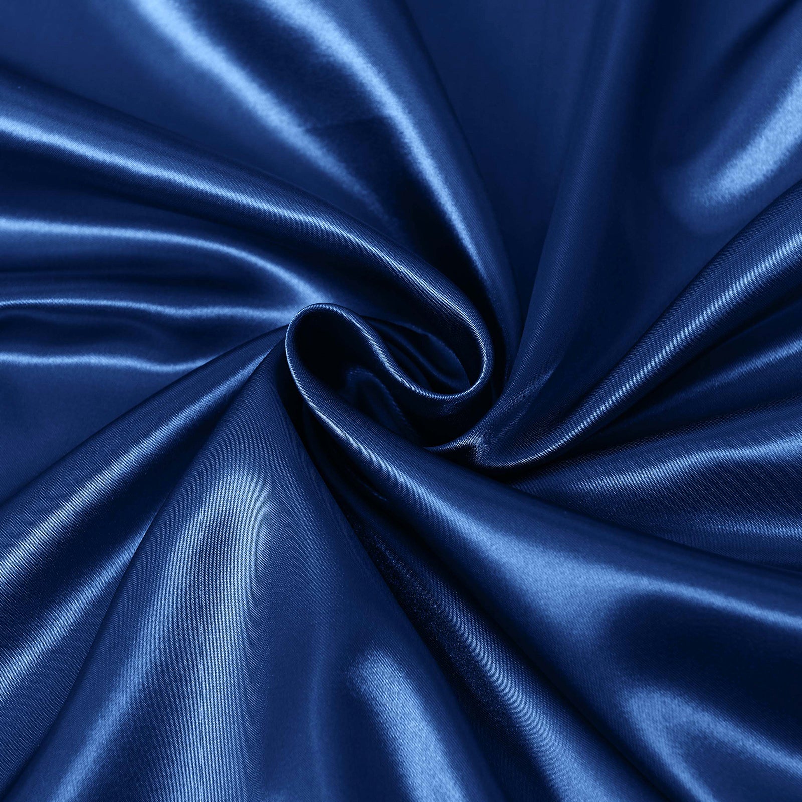 Royal Comfort Satin Sheet Set 4 Piece Fitted Flat Sheet Pillowcases - Queen - Navy Blue