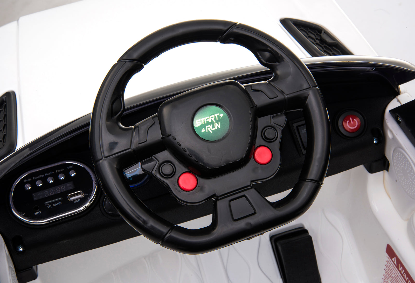 Kids Ride-On Car Range Rover Inspired White w/ Remote MP3 And Electric Battery