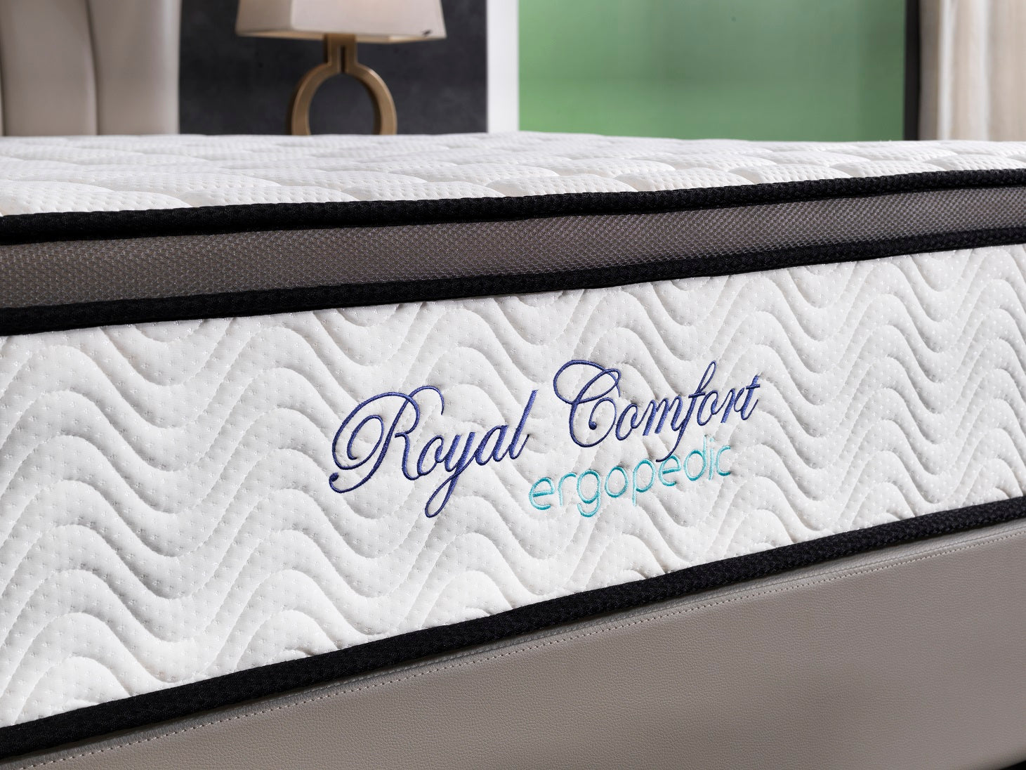 Ergopedic Mattress 5 Zone Latex Pocket Spring Mattress In A Box 30cm - Single - White Grey Black