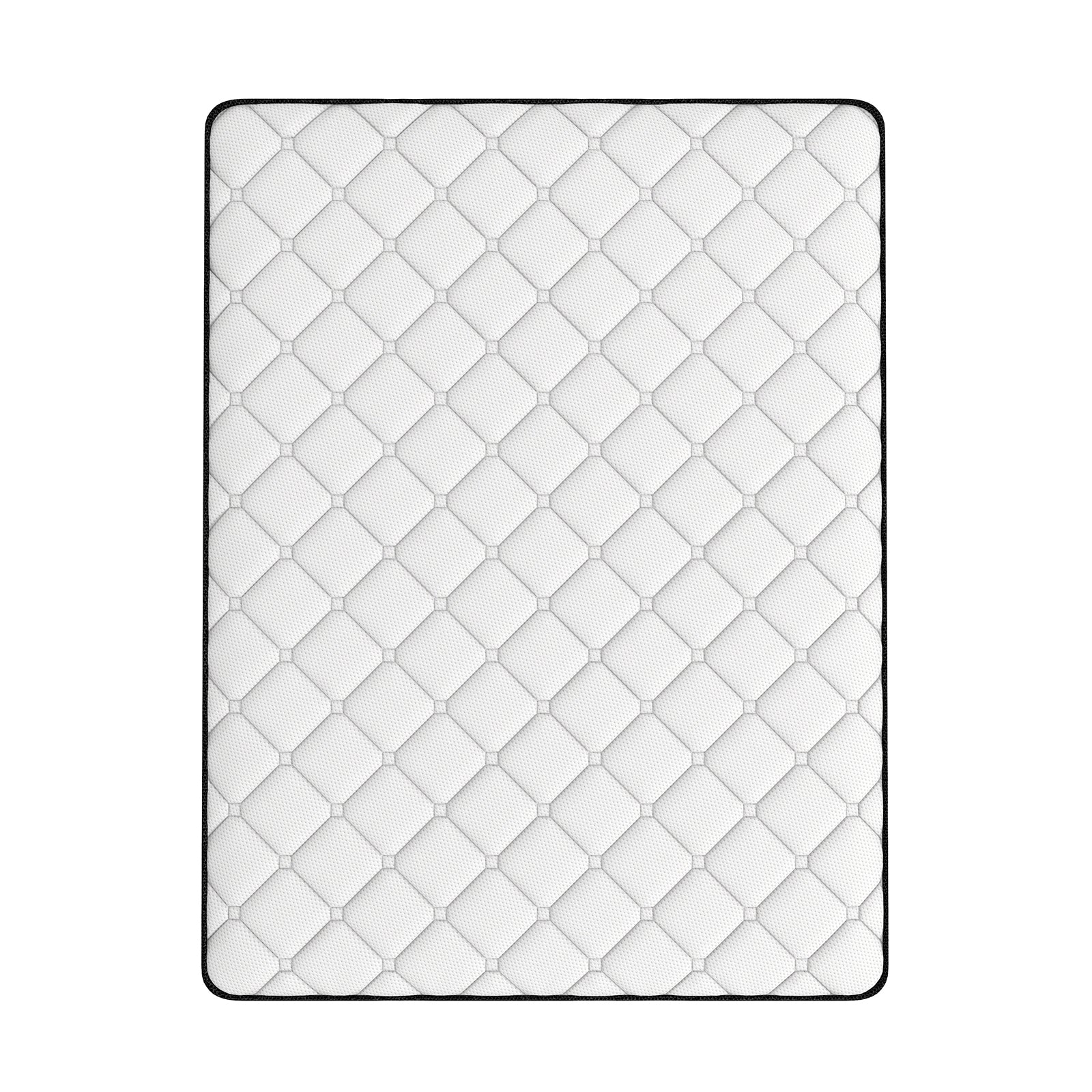 Comforpedic Mattress 5 Zone Medium Support Foam Bonnell Spring 21CM - King Single - White Black