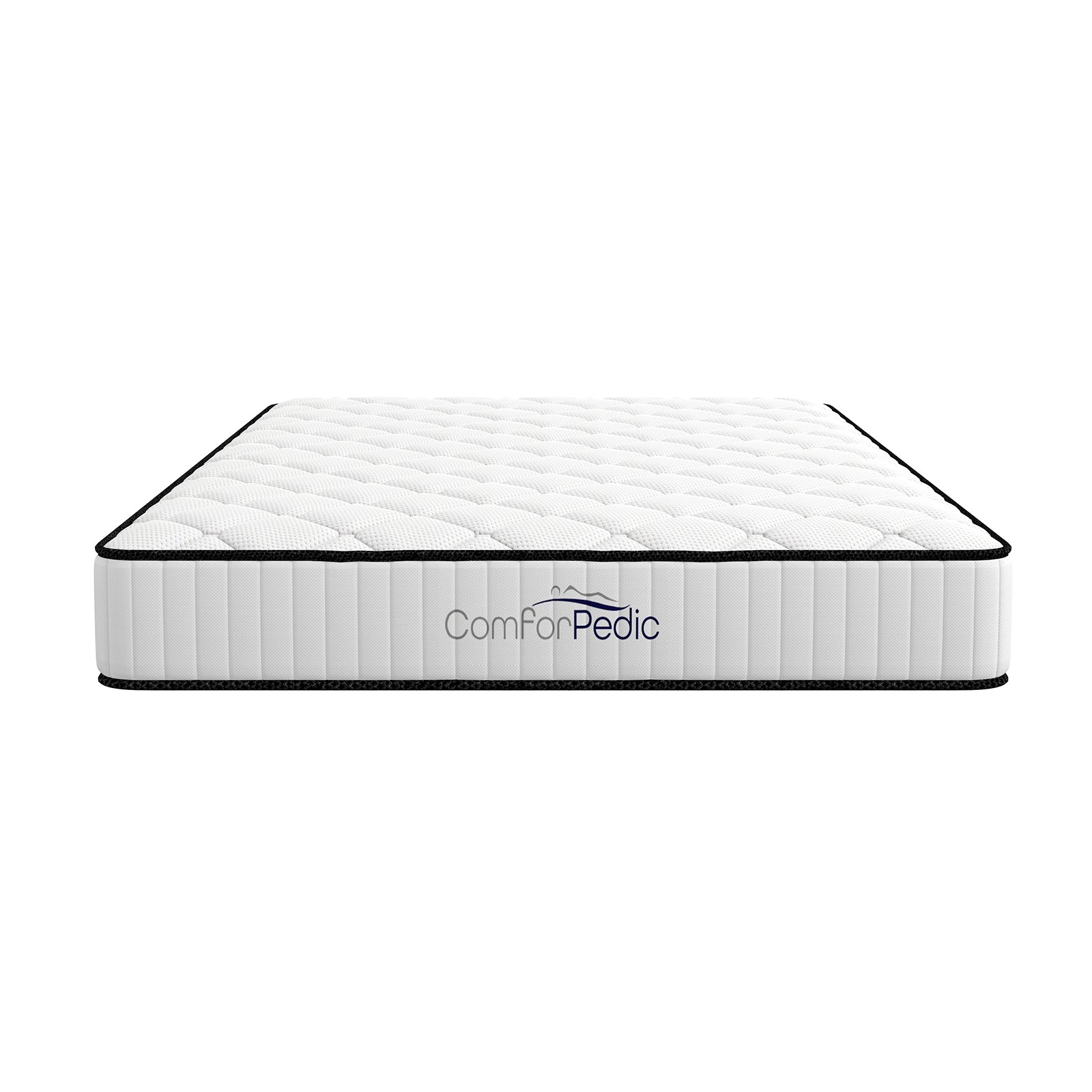 Comforpedic Mattress 5 Zone Medium Support Foam Bonnell Spring 21CM - King Single - White Black
