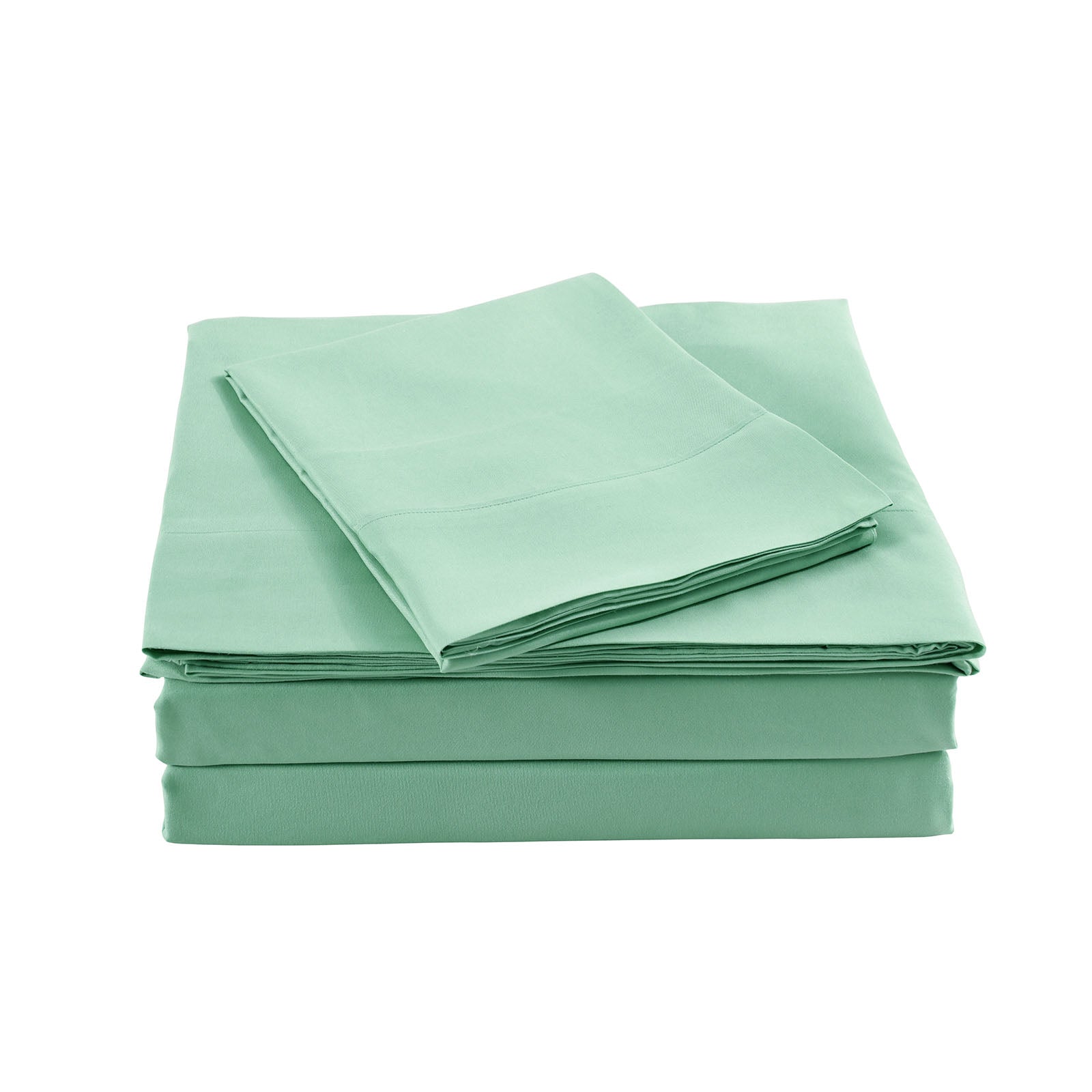 Royal Comfort Bamboo Blended Sheet & Pillowcases Set 1000TC Ultra Soft Bedding - Queen - Green