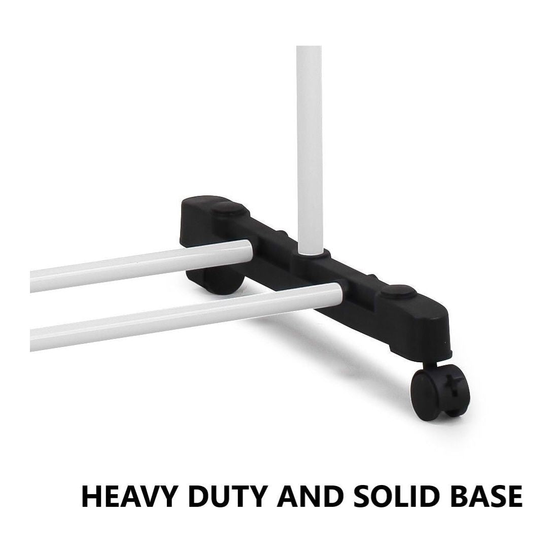 CARLA HOME Folding 3 Tier Clothes Laundry Drying Rack with Stainless Steel Tubes for Indoor & Outdoor Home