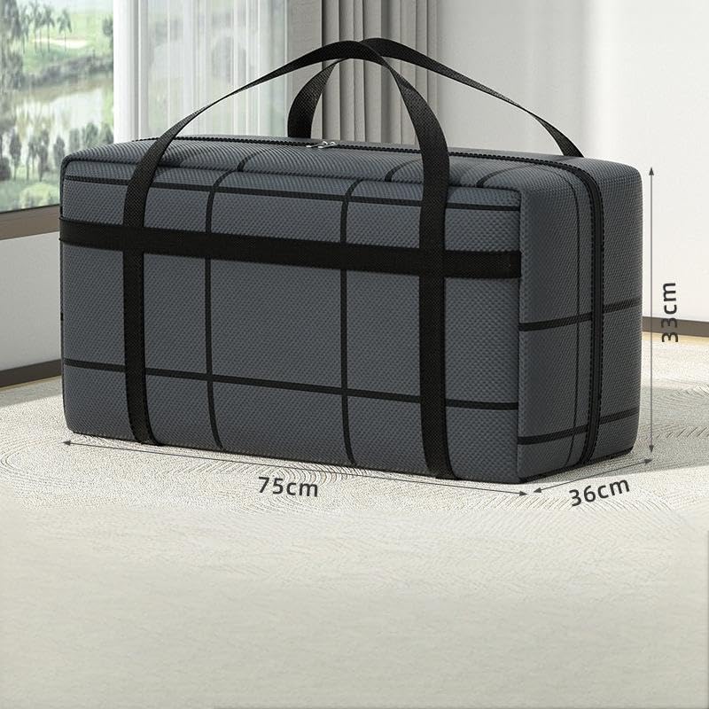 CARLA HOME 2-Pack 180L Extra Large Moving Storage Bags with Handles & Duty Zippered for Clothes, Travel, Space Saving & Camping