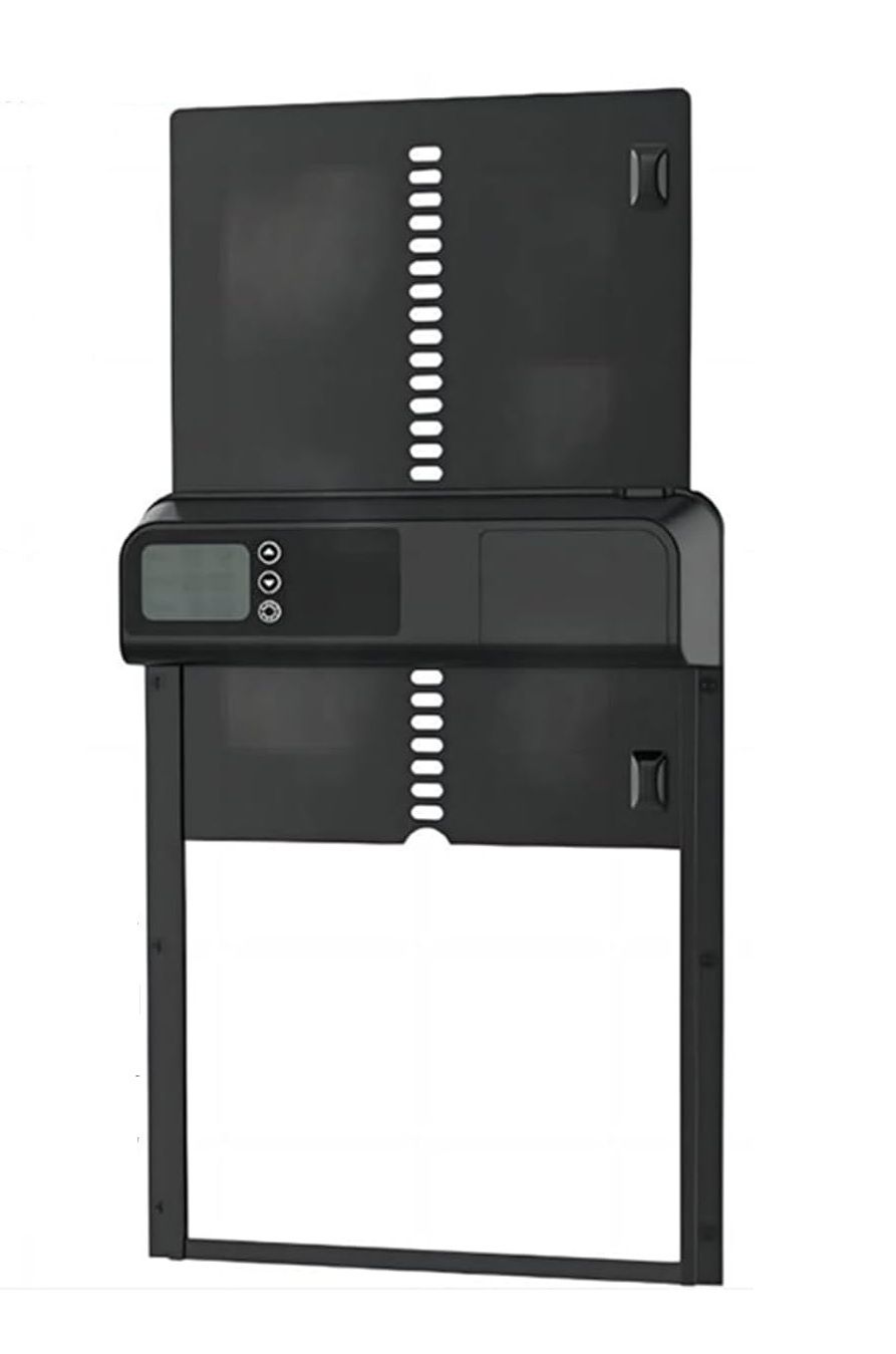 CARLA HOME Automatic Chicken Coop Door with Timer & LCD Screen, Anti-Pinch Safety, Easy Battery Operation & Weatherproof for Outdoor Coops