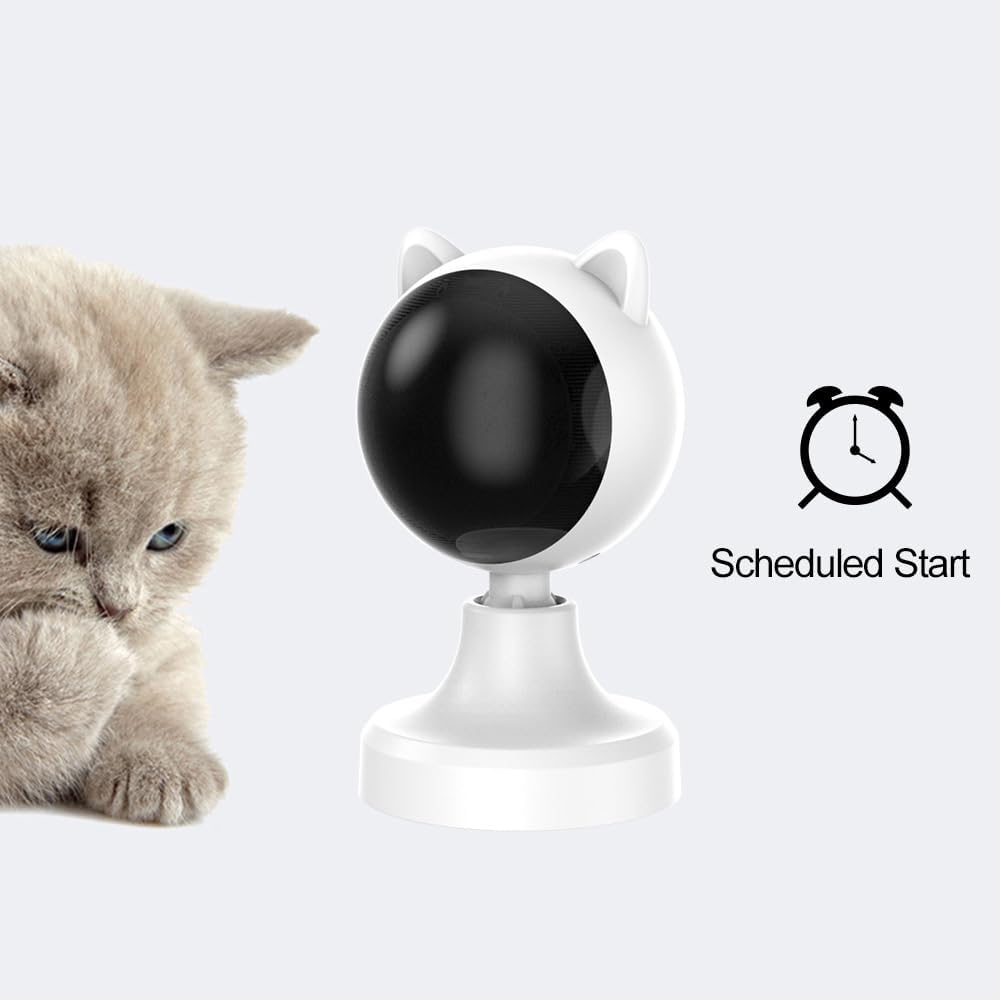 CARLA HOME Interactive Laser Toy for Cats with Adjustable Angle, USB Rechargeable & 2 Speed Modes