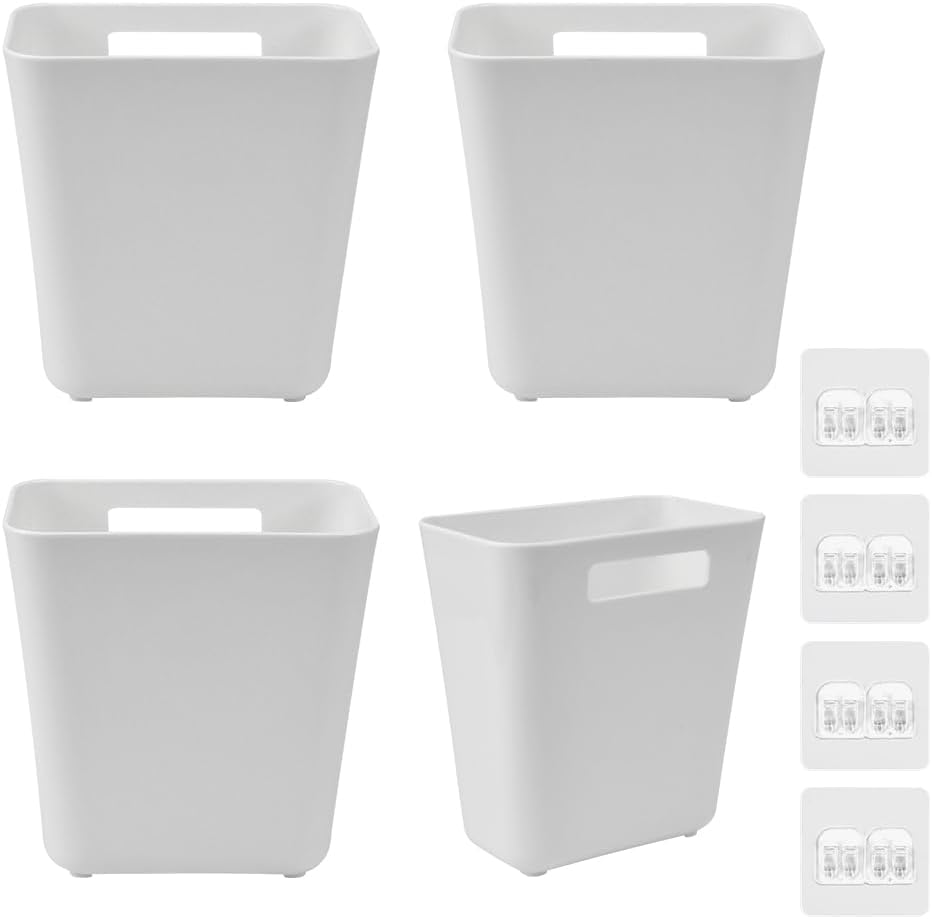 CARLA HOME 4-Pack Self-Adhesive Wall Storage Box for Cabinet Doors, Kitchen, Bathroom & Office