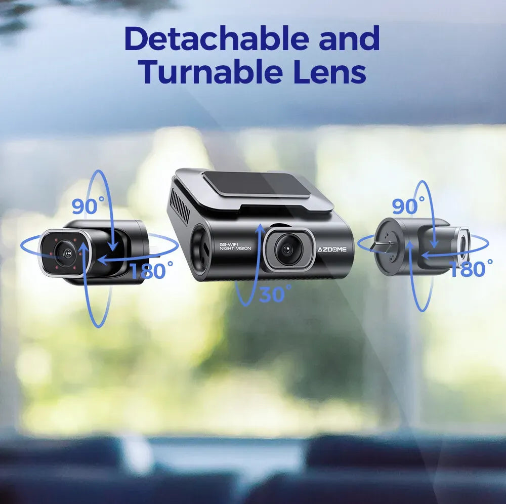 4 Channel 4K Dash Cam with 5G WiFi, GPS, 128GB eMMC, and Hardwire Kit