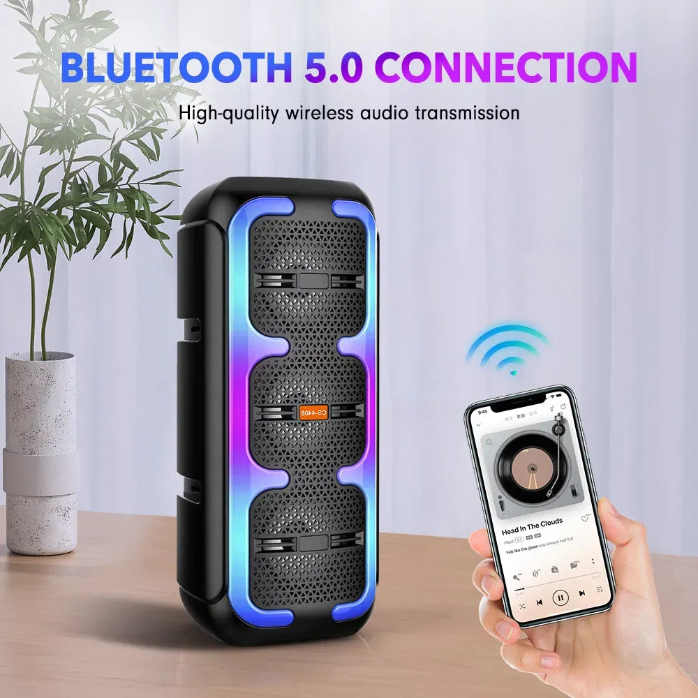 Portable Black Wireless Bluetooth Speaker