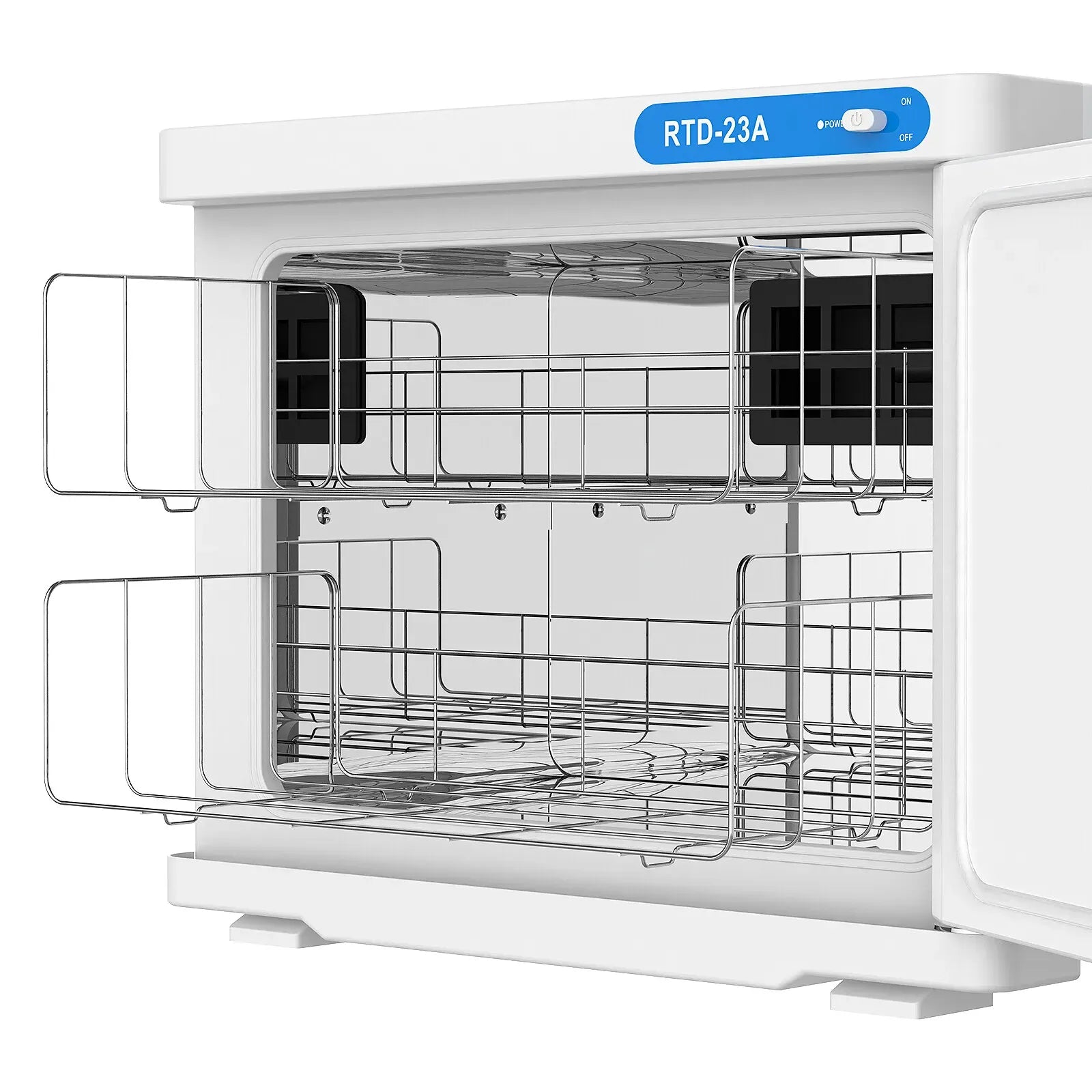 White 23L Black UV Towel Sterilizer Warmer Cabinet for Beauty Spa Salon
