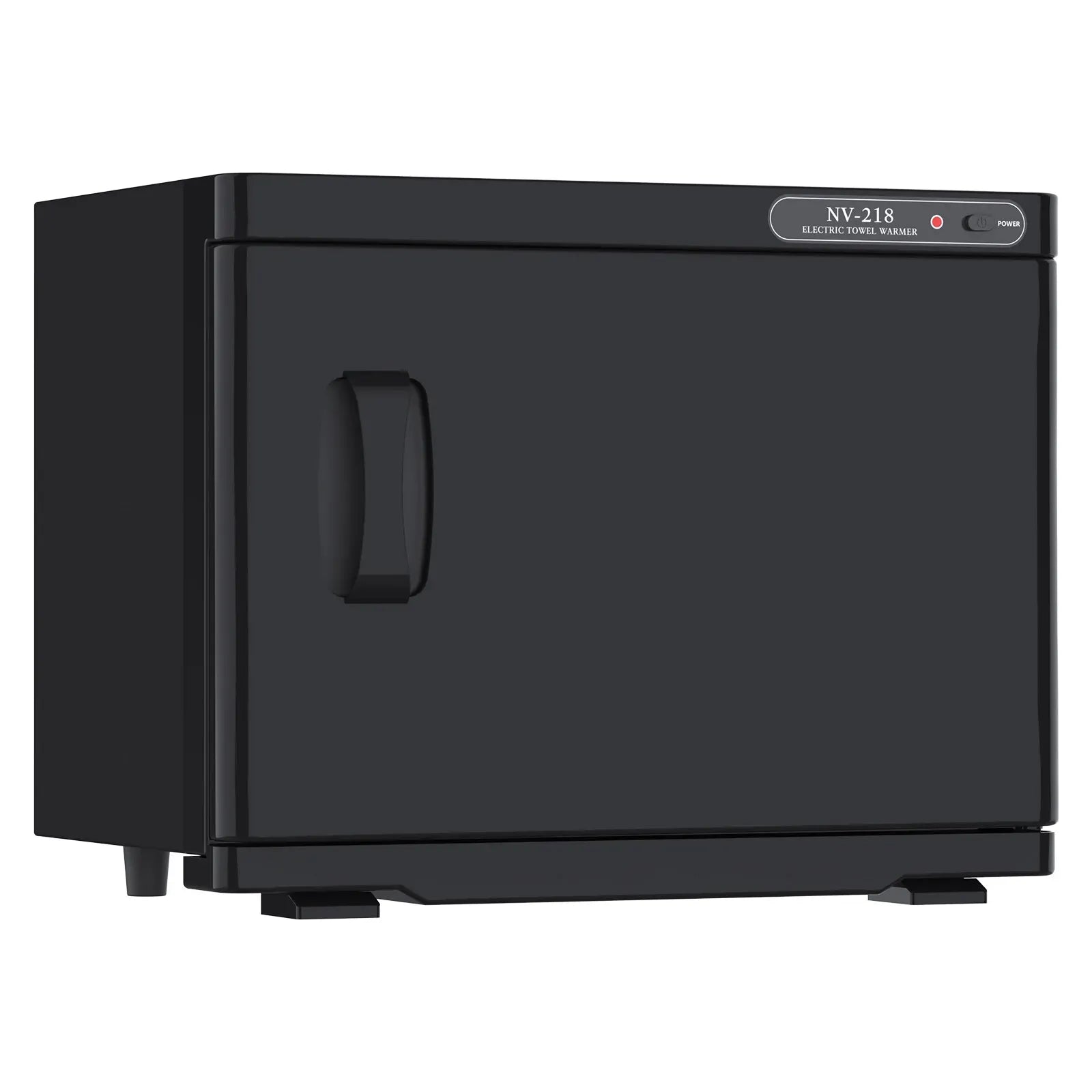 23L Black Hot Towel Warmer UV Sterilizer Disinfection Cabinet for Salon and Spa