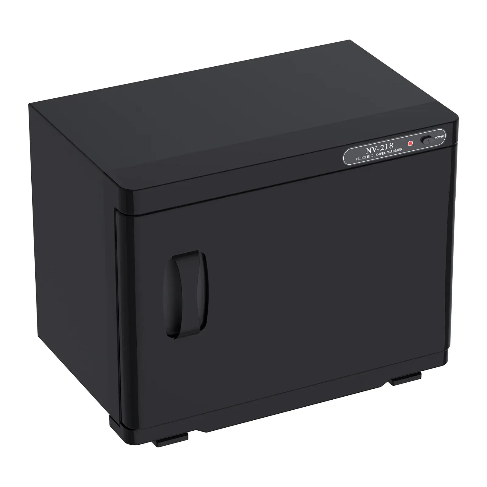 23L Black Hot Towel Warmer UV Sterilizer Disinfection Cabinet for Salon and Spa