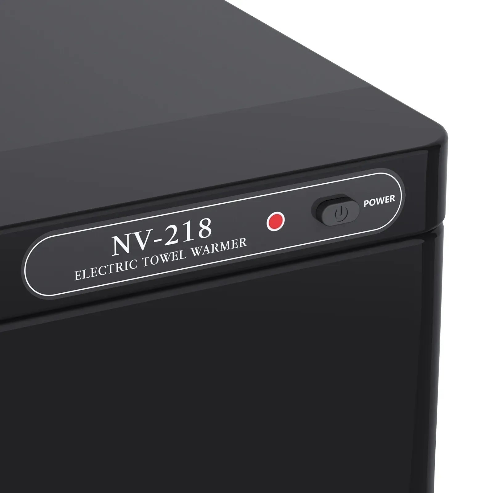 23L Black Hot Towel Warmer UV Sterilizer Disinfection Cabinet for Salon and Spa