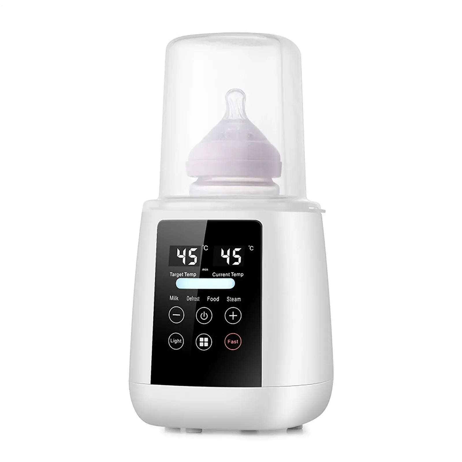 Baby Bottle Warmer Black with LCD Display, Timer, and Adjustable Temperature Control