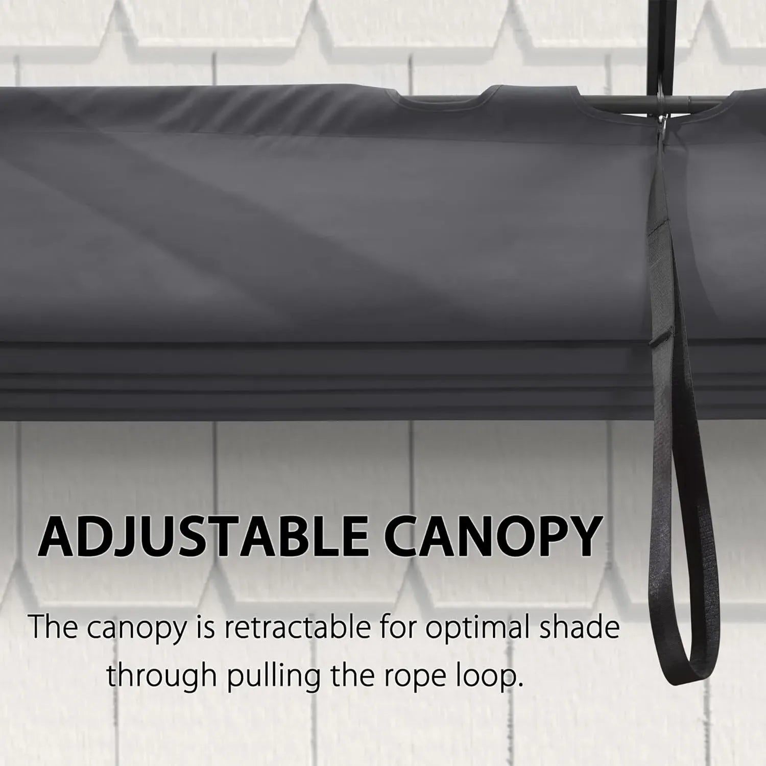 2.7 x 4 M Grey Outdoor Retractable Pergola for Patio