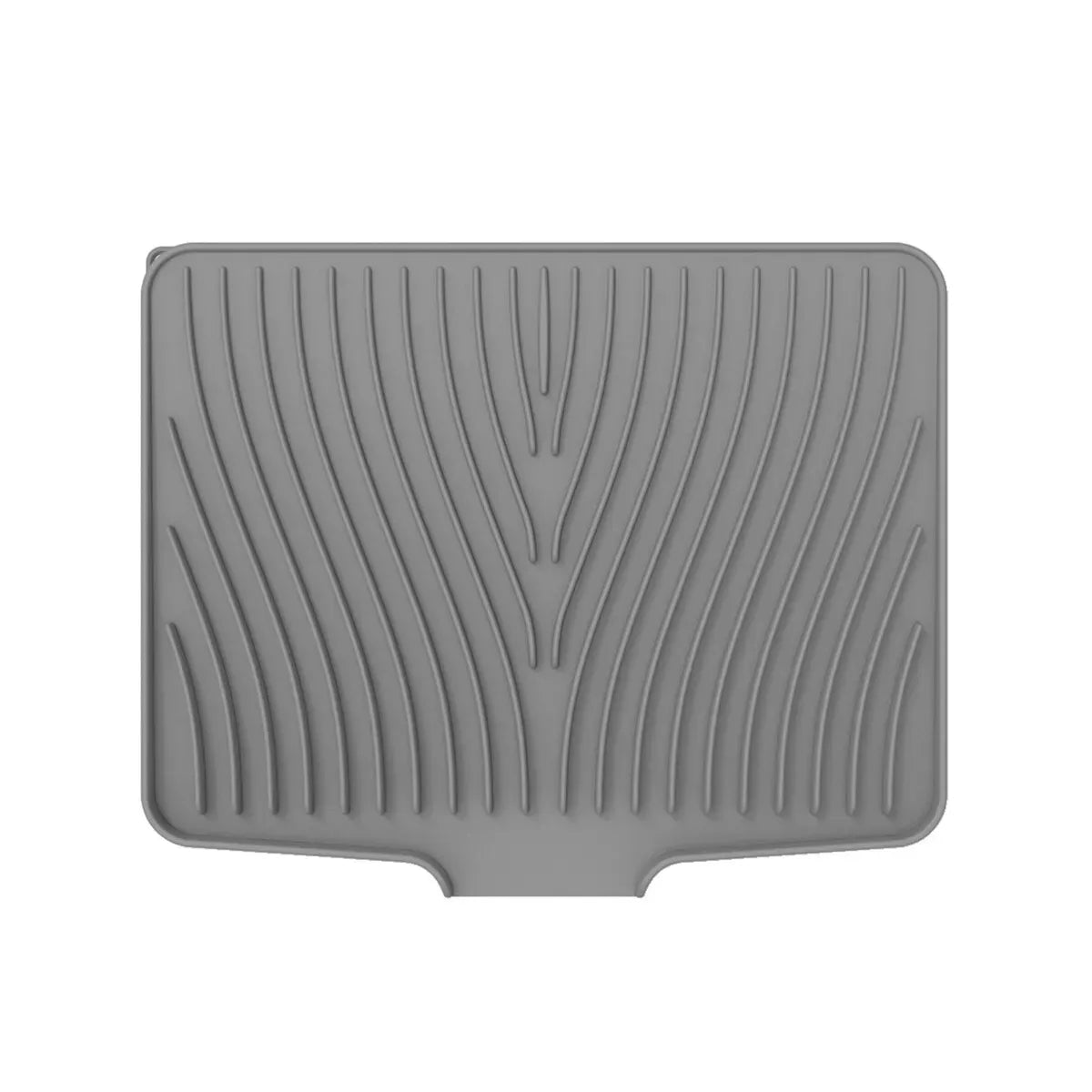 Silicone Sink Drying Mat Grey 40x33cm Heat Resistant Non-Slip Dish Drainer