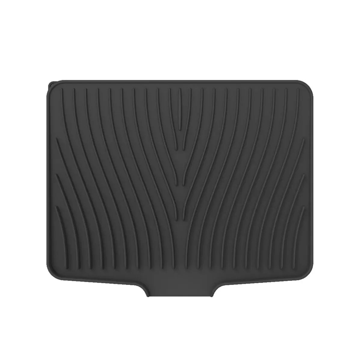 Silicone Sink Drying Mat Grey 40x33cm Heat Resistant Non-Slip Dish Drainer