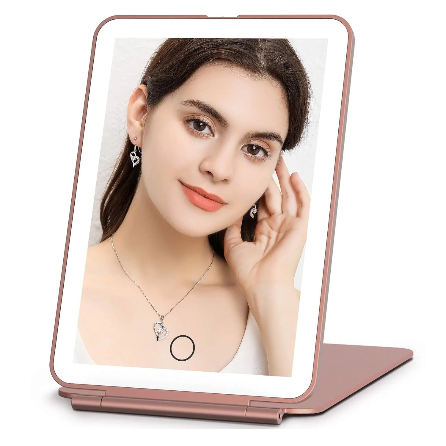 LED Travel Makeup Mirror 3 Light Modes USB