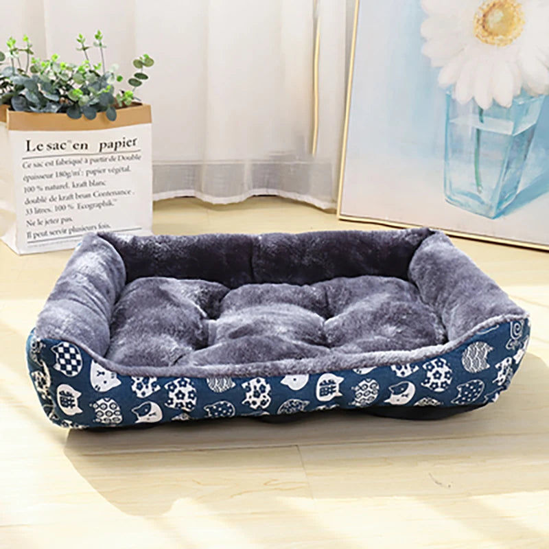 Blue Pet Dog Bed Sofa Mat for All Sizes